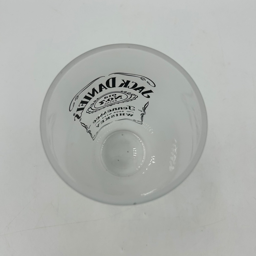 Jack Daniel's Pint Glass White Frosted Old No. 7 Logo EUC 6" Tennessee Whiskey - Picture 4 of 5